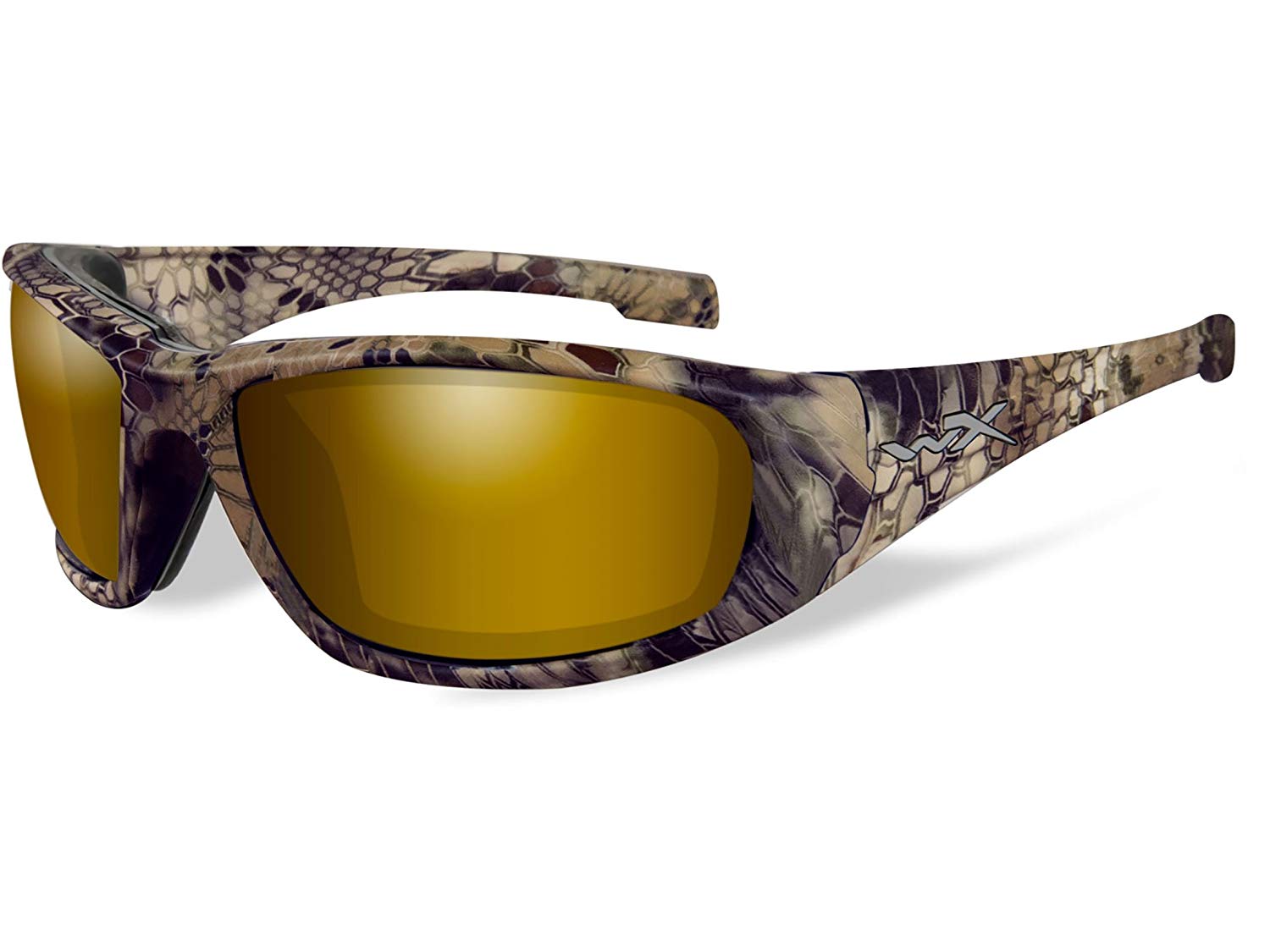 Wiley X WX Boss Men's Sunglasses, Polarized Venice Gold Mirror (Amber) Lens / Kryptek Highlander Frame - CCBOS12 - image 2 of 2