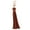 Rose Gold, variant on Tassel Keychain Pendant Faux Leather Lobster Clip Fringe Stainless Lightweight Portable DIY Keyring Schoolbag Decoration Pendant