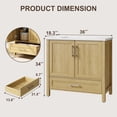 thumbnail image 2 of Freestanding Bathroom Vanity with Integrated Sink, Wood Storage Cabinet with Soft Close Doors and Drawer, Modern Floor Standing Vanity Set for Bathroom Organization, Multiple Sizes Colors Available, 2 of 7