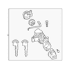 Genuine OE Mazda Lock Set - NHZ4-76-29XA
