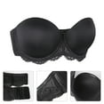thumbnail image 4 of Curyon Women's Strapless Bra Underwire Lace Convertible Multiway Plus Size Bras,36G, 4 of 6