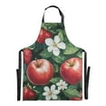 thumbnail image 6 of Yayeee Chief Kitchen Apron with Pockets for Cooking Water Resistant Unisex Adjustable Neck Strap, Red Apple Pattern, 6 of 7