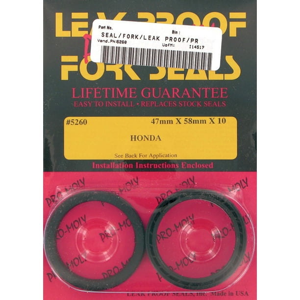 Leak Proof Seals Pro Moly Fork Seal 47X58X10 5260