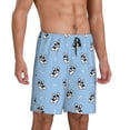 thumbnail image 2 of Sikiie French Bulldog Puppy Mens Pajama Shorts, Lightweight Lounge Pant with Pockets Soft Sleep Pj Shorts for MenMedium, 2 of 6