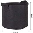 thumbnail image 2 of Nogis 5 Pack 3 Gallon Grow Bags Breathable Nonwovens Fabric Pots Potato Tomato Strawberry Vegetable Fruit Plant Garden Planter Bags w/Handles(Black), 2 of 7