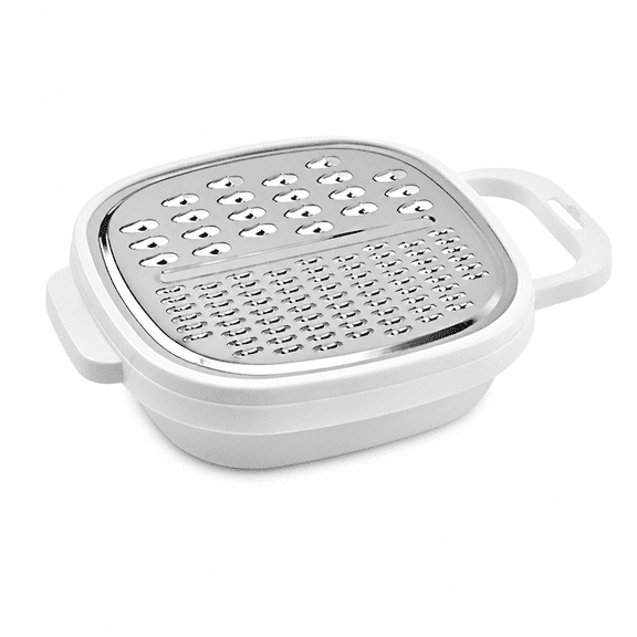 RAIRSKY Cheese Grater with Container and Lid - Stainless Steel Grater Bowl with Handle for Easy Shredding - for Vegetables,Cheese and More Ideal Kitchen Gadget