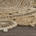 thumbnail image 5 of Ox Bay Cora 7' x 9' Bleach Gray Bordered Jute Oval Indoor Area Rug, 5 of 10