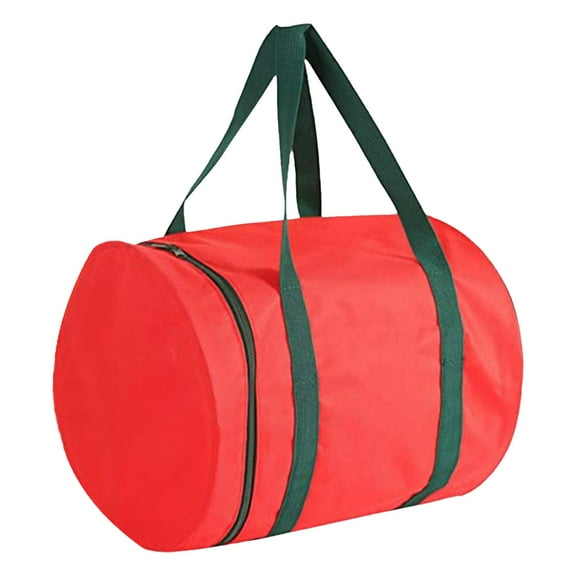 BMYJ Christmas Light Storage Bag Reels to Store A Lot Of Holiday Christmas Lights Bulbs Tear Proof Fabric Reinforced Handles,Red Tear Proof Oxford Fabric Zip up Bag with Reinforced Handles