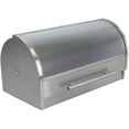 thumbnail image 3 of Bread Box for Kitchen Counter with Stainless Steel & Acrylic Glass Roll Top Cover, Large Capacity Food/Bread Storage Container, Bread Bin, Bread Loaf, Dinner Rolls, Pastries, Baked Goods, 3 of 4