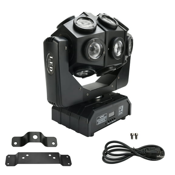 180W Moving Head 18 LED Rotating Beam DMX Stage Light RGBW DJ Disco Party Effect