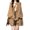 Khaki, variant on Women Sweater Coat V-Neck Long Sleeve Solid Color Knitting Coat with Large Pockets Mid-Length Loose Fit Sweater Cardigan