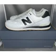 thumbnail image 1 of New Balance U574FBS White Grey All Leather Men's Athletic Sneakers Size 9 M, 1 of 6