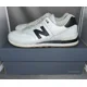 thumbnail image 1 of New Balance U574FBS White Grey All Leather Men's Athletic Sneakers Size 9 M, 1 of 6