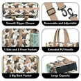 thumbnail image 3 of Teacher Tote Bag,Cute Doberman and Dog Footprint Teacher Utility Tote Bag,Large Work Tote Bags for Women with Multiple Pockets,Top Zipper Closure,13.8x10.6x6.7 Inch, 3 of 5