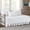 White, variant on Daybed Cover 5-Piece 75"x39", Luxe Reversible Quilted All Season Bedding With Bedskirt Matching Shams