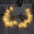thumbnail image 3 of Cadena de luces de Halloween, 10 pies, 20 LED, funciona con pilas, luces decorativas de Halloween para interiores y exteriores, luces fantasma para decoración de fiestas de Halloween, 3 of 8
