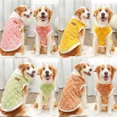 thumbnail image 4 of 1.5-25kg Flannel Dogs Clothes Winter Warm Sweater Pet Clothing Golden Retriever Dog Coats Sweatshirt Pets Puppy Pullover Vest (Pink,XXXL), 4 of 7