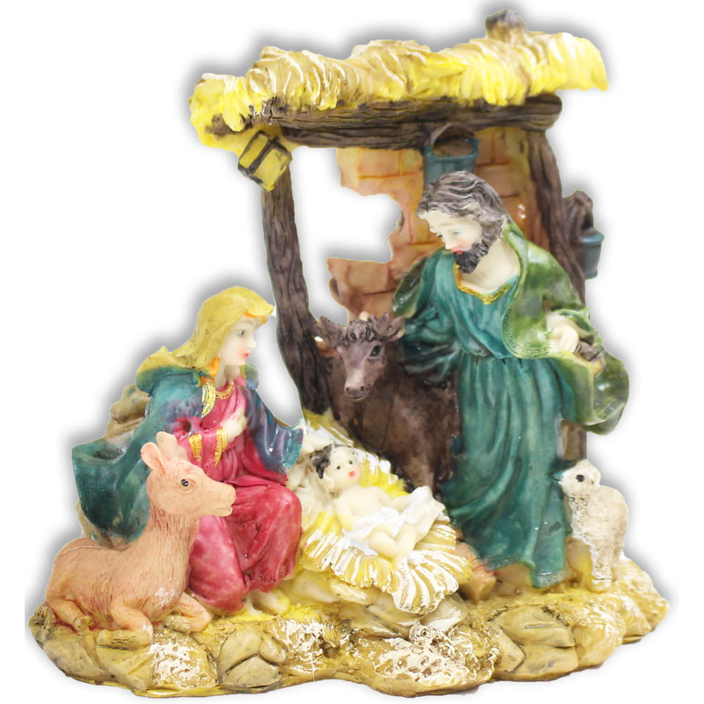 Christmas Nativity Scene - Classic Depiction - Polymer Clay Statuette ...
