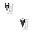 thumbnail image 1 of Eigraketly Cerraduras portátiles Privacidad Seguridad Antirrobo Apartamento Alojamiento Pestillo Acero inoxidable Habitación Dormitorio Bloqueo Tope de Type1 NO1 Eigraketly CBP193630, 1 of 1