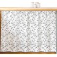 thumbnail image 2 of Grey Spring Floral Cabinet Curtains 28"W x 35"L, Elegant Watercolor Summer Botanical Under Sink Skirt for Bathroom Vanity Kitchen Self Adhesive, Dust-Proof Privacy Curtain for Closet Shelves, 2 of 9