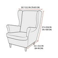 thumbnail image 3 of CHOK 2024 Wing Chair Slipcover Chair Covers For Wingback Chairs Stretch Sofa Cover Furniture Protector Couch Soft With Elastic Bottom-Pink-Chair Cover, 3 of 6