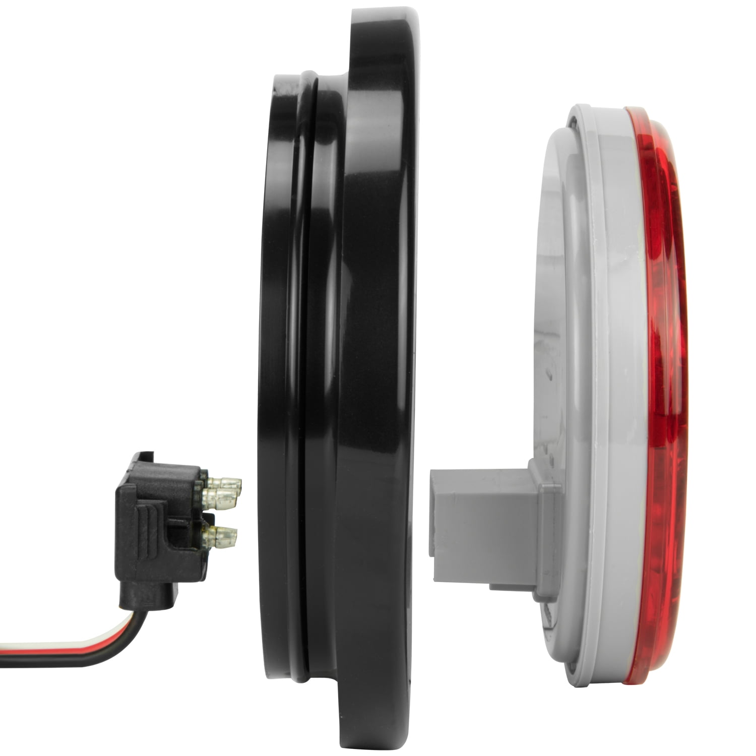 Hopkins Towing Solutions LED 4in Sealed Round Stop-Tail-Turn Light Kit, C542RTM
