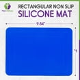 thumbnail image 3 of Tapete de silicona Mars Wellness 25 x 18 cm antideslizante azul, 3 of 7