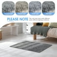 thumbnail image 3 of Area Rug, 2ft x 3ft Small Rugs Washable Rugs Non Slip Fluffy Shag Carpets for Entryway Kitchen Bathroom Bedroom, Gray, 3 of 8
