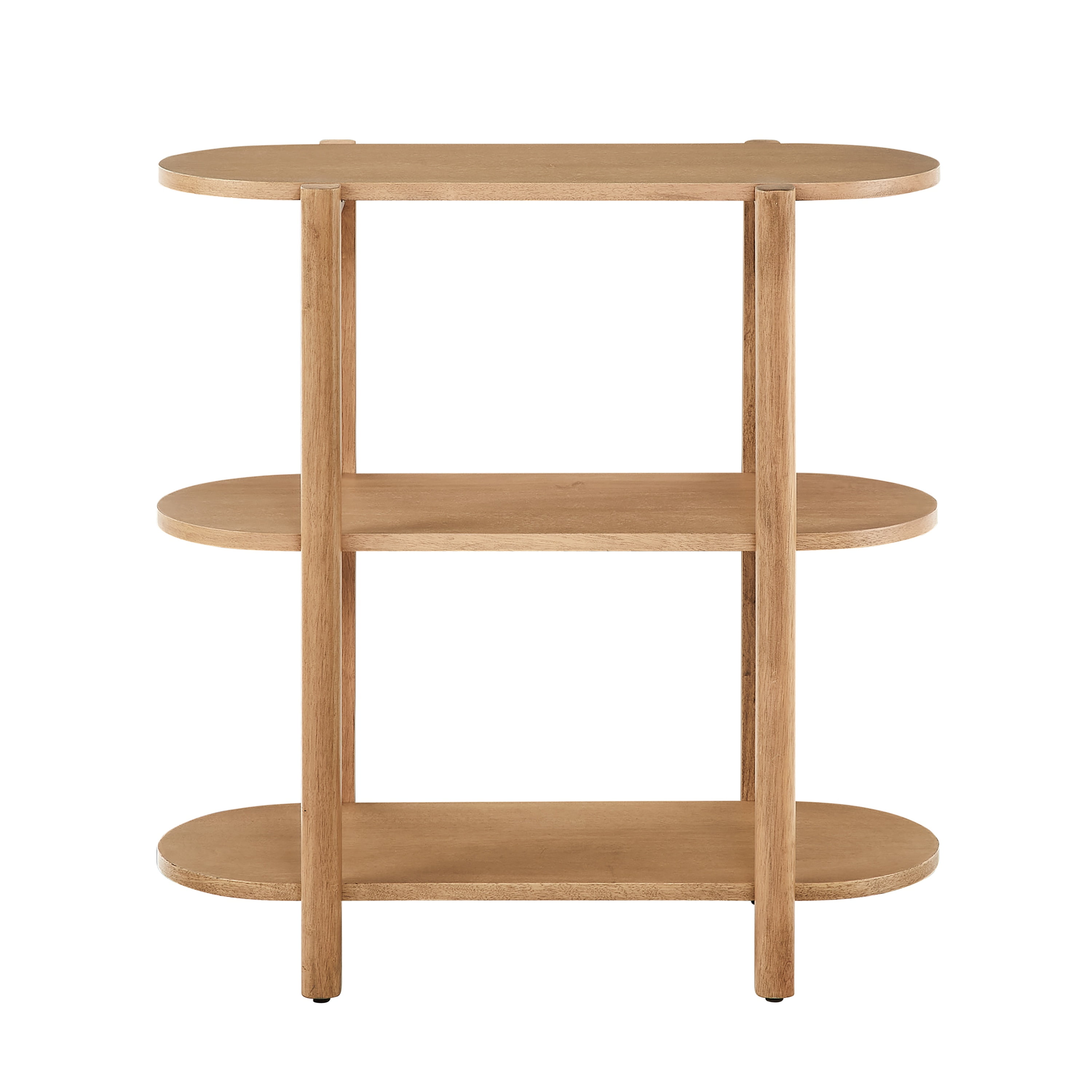 Bower Home Modern 32" Wood Bookcase in Toasted Oak