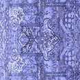 thumbnail image 1 of Ahgly Company Indoor Square Persian Blue Traditional Area Rugs, 4' Square, 1 of 4