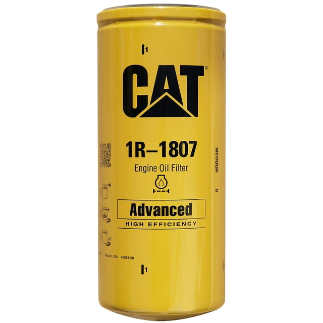 Caterpillar 1R-1807 Filtro de aceite avanzado de alta eficiencia (paquete de 2)