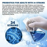 100 Billion CFU Probiotic for Women and Men - 120 Count - Digestive & Gut Health