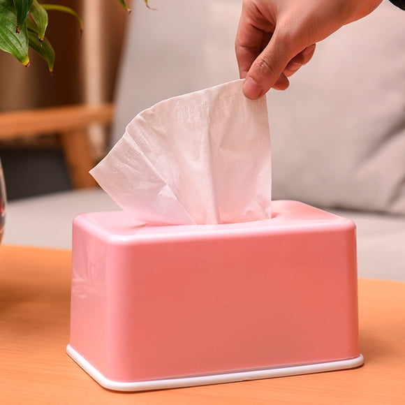 OULII Caja Para Pañuelos Facial Rectangular De Plástico Con Moderno Para Hogar Y Oficina