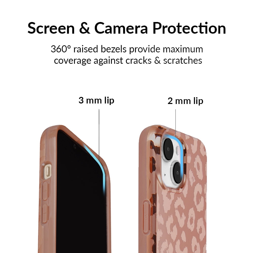 Velvet Caviar for iPhone 14 Plus Case Compatible with MagSafe - Cute Protective Phone Cases for Women - Bronze Chrome Leopard