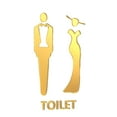 thumbnail image 4 of Placas de puerta de baño perfecl autoadhesivo dorado, 4 of 8
