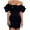 Black, variant on IROINNID Cocktail Dress for Women Wedding Guest Solid Color Off Shoulder Wrap Hip Dress Cocktail Dress,White