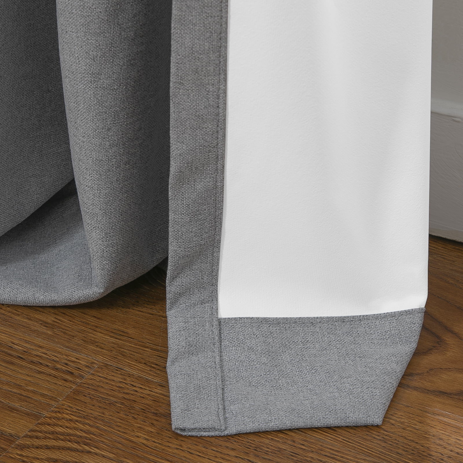 TWOPAGES 52 W X 96 L Inch Drape Blackout Pinch Pleated Light Blocking Curtain for Kid's Room, 1 Panel, Grey