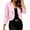 Pink, variant on Edvintorg Blazers for Women Business Casual Plus Size Suit Jacket Long Sleeve Notch Lapel Dressy Work Cropped Blazer Women Clothes Wine S-3XL