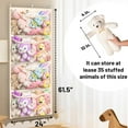 thumbnail image 3 of WarmHaven  Wide Over The Door Stuffed Animal Storage, Cotton Toy Organizer for Plush Toys, Baby Supplies, Stuffed Animal Holder with 5 Large Pockets, Hanging Door Organizer for Nursery, Bedroom, 3 of 12