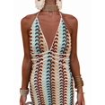 thumbnail image 5 of Women'S V-Neck Crochet Backless Maxi Dress Flattering Party Dress Summer Beach Gown Flower Color S, 5 of 9