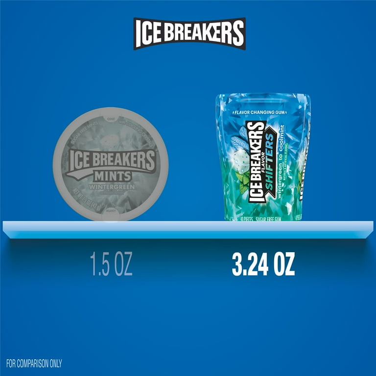 Ice Breakers Flavor Shifters Wintergreen to Coolmint