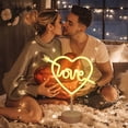 thumbnail image 1 of Vaidha LED Night Light Bedroom Heart Home Decor Battery Wall Lamp, 1 of 2