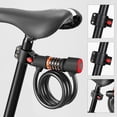 thumbnail image 3 of LJNYFDC Secure Bike Lock Bike Lock with Tail Light High Security Heavy Duty 5 Digit Re settable Combination Bike Cable Lock with Taillight, 3 of 7