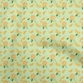 thumbnail image 1 of oneOone Cotton Poplin Twill Lime Fabric Coffeeinated & Vaccinated Dress Material Fabric Print Fabric By The Yard 56 Inch Wide, 1 of 4
