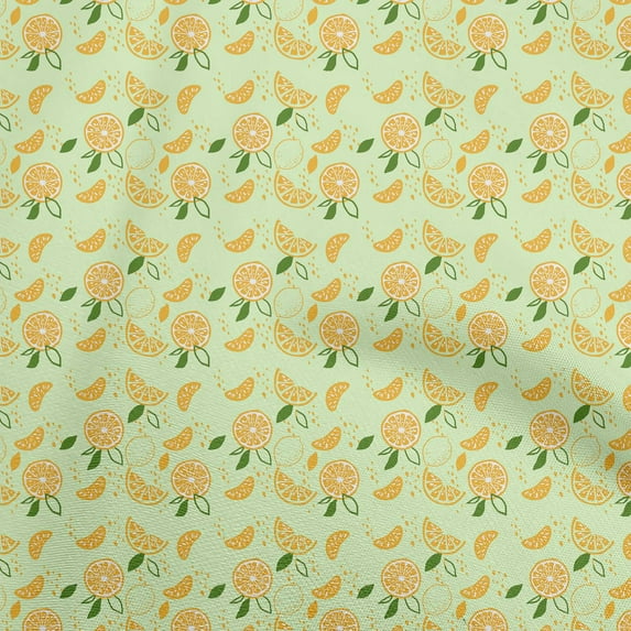 oneOone Cotton Poplin Twill Lime Fabric Coffeeinated & Vaccinated Dress Material Fabric Print Fabric By The Yard 56 Inch Wide