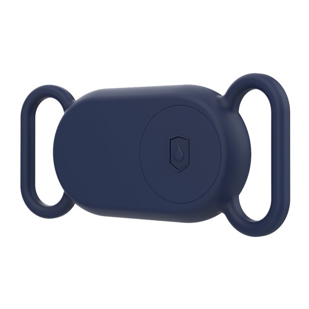 Funda Silicona Al Con Soporte para Collar Perro SmartTag2 (oscuro) Azul