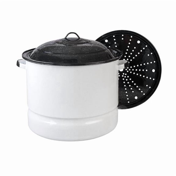 Cinsa 6090057 34 qt. Ceramic Over Steel Steamer Set