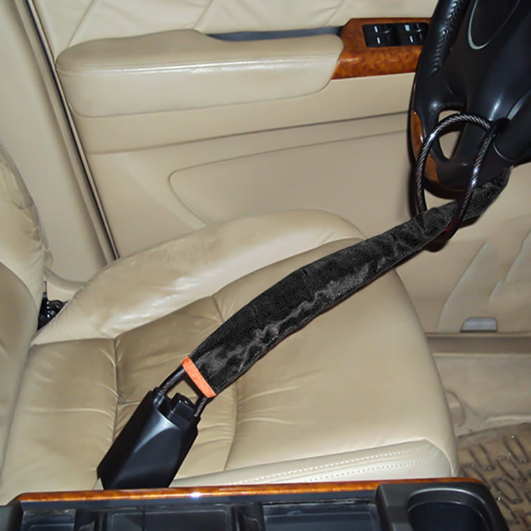 Leather Car Steering Wheel Lock