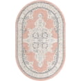 thumbnail image 3 of Unique Loom Parker Collection Area Rug - Merakli (5' x 8' Oval Rose/Gray), 3 of 6