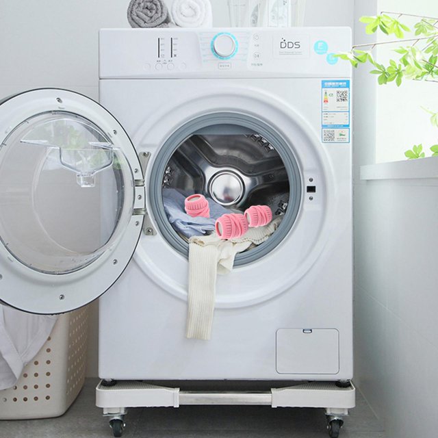 Bola de lavado ecológica, bolas de lavado de ropa, reutilizables, sin enredos (rosa)